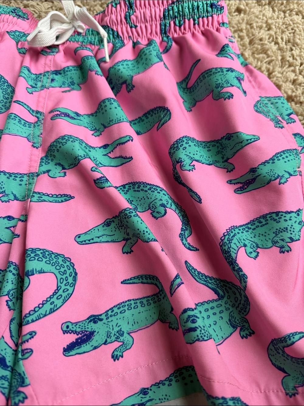 Chubbies Pink Alligator Print Swim Shorts - 5.5” inseam - Picture 2 of 5